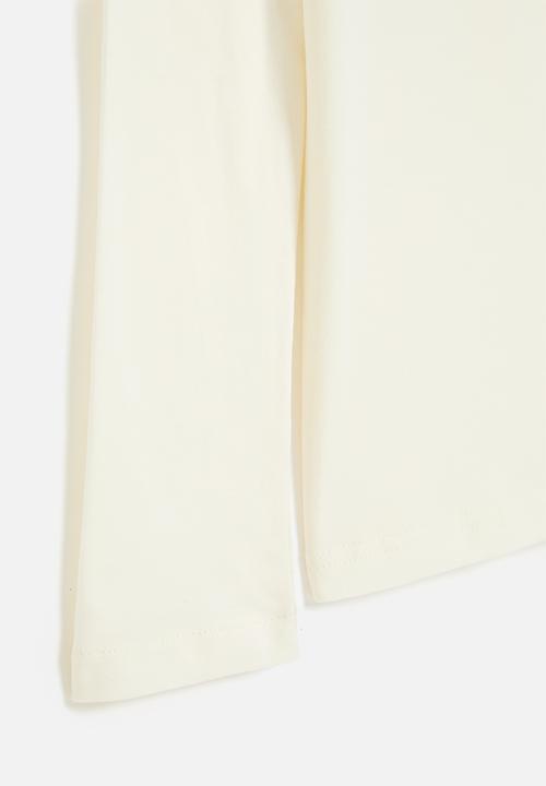 POLO - Boys gary printed long sleeve tee - off white 