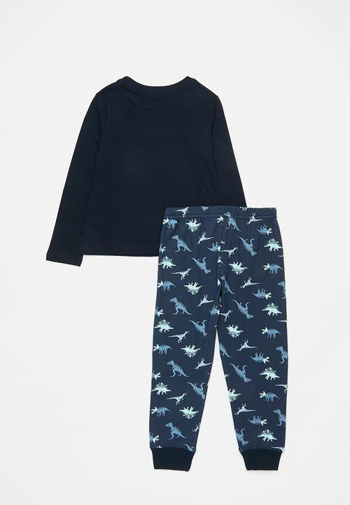Pop Candy - Dino aop pj set - navy/dino-snore