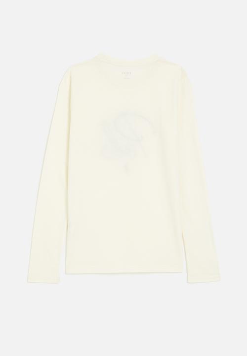 POLO - Skylar embroidered long sleeve tee - off white 