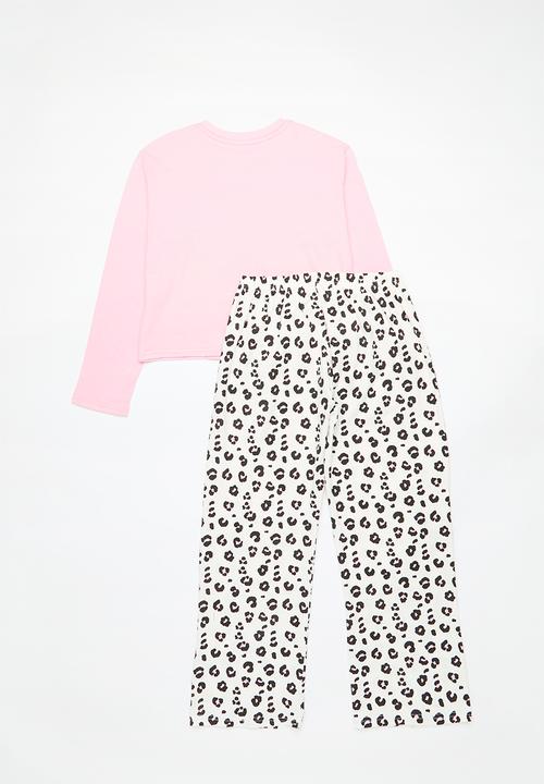 Pop Candy - Pj set - pink/leopard