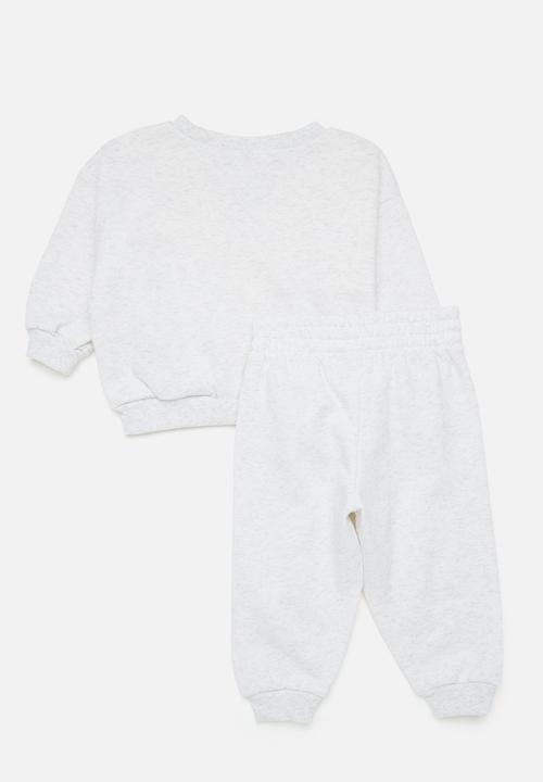 Nike - Nike essential fleece crew set - birch heather