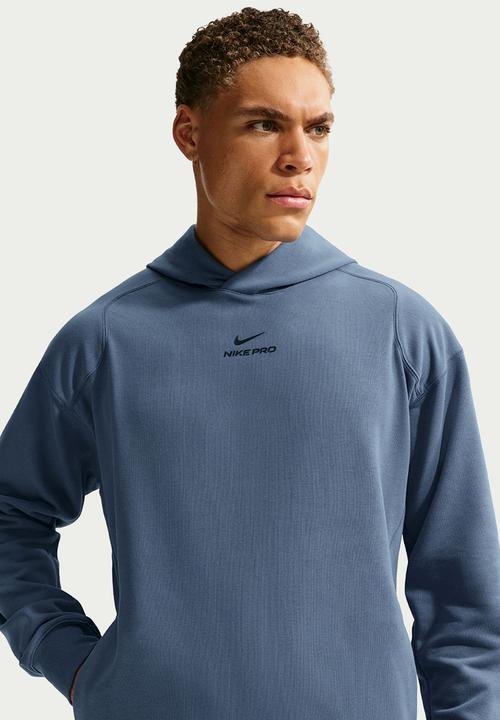 Nike - Nike Pro Dri-FIT Mid Layer Training Hoodie - Blue