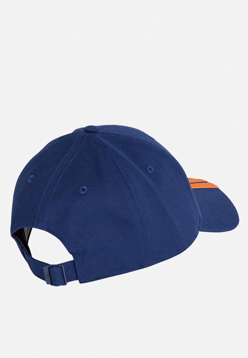 adidas Performance - Baseball 3 stripe cap nl - dark blue/pure orange