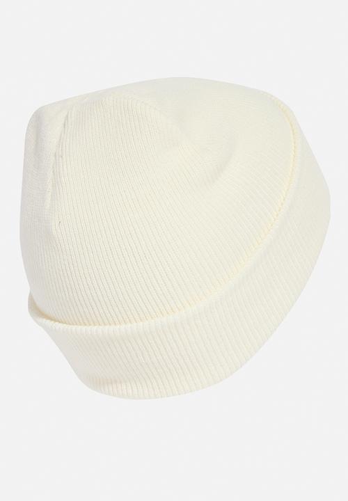 adidas Performance - New logo beanie cuff - cream white/wonder alumina