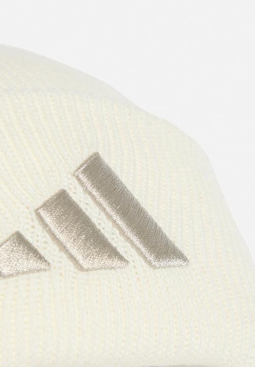 adidas Performance - New logo beanie cuff - cream white/wonder alumina