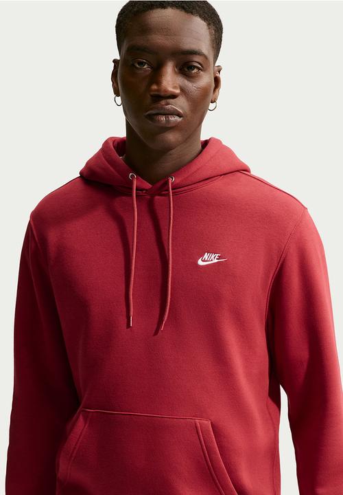 Nike - NSW Club BB Hoodie - Red