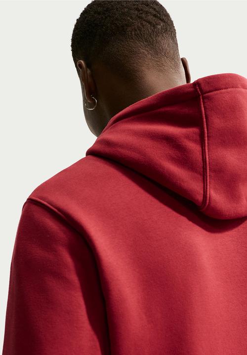Nike - NSW Club BB Hoodie - Red