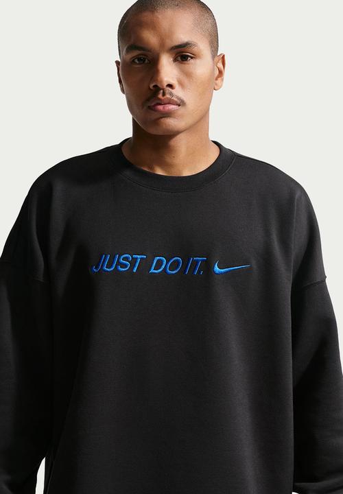 Nike - NSW Club BB Oversized JDI Crew Sweatshirt - Black