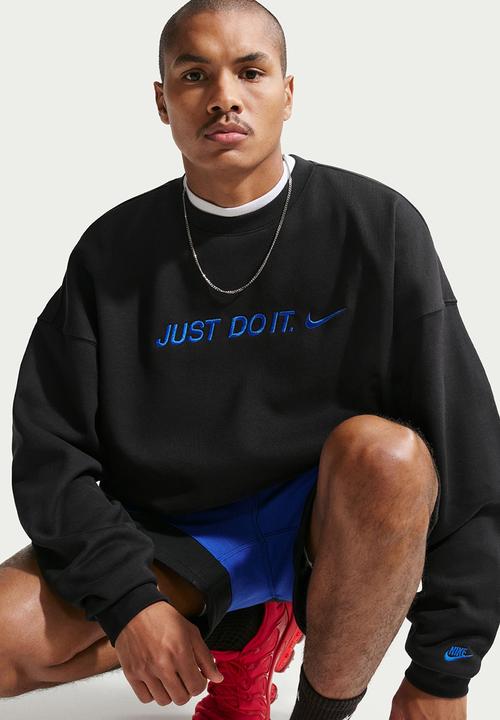 Nike - NSW Club BB Oversized JDI Crew Sweatshirt - Black