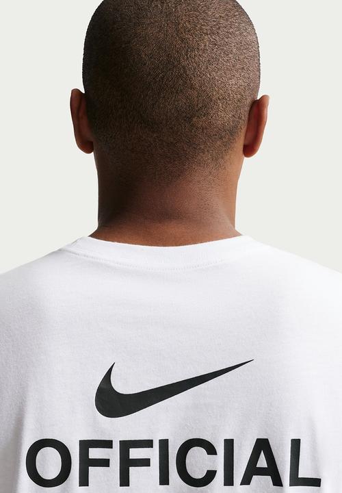 Nike - NSW Tee STD NIKE OFFICIAL Tee- White 
