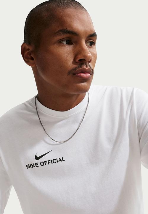Nike - NSW Tee STD NIKE OFFICIAL Tee- White 