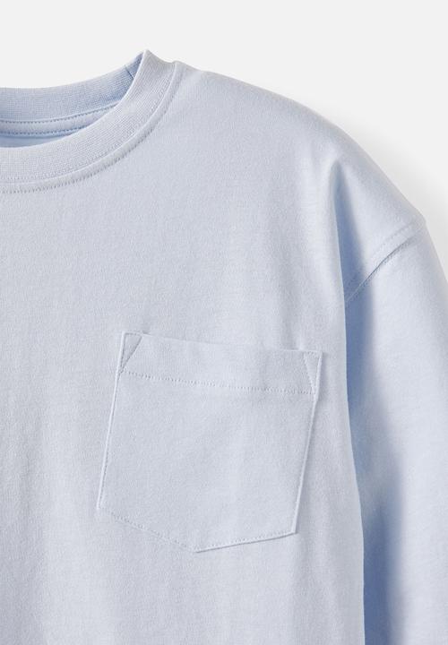 Cotton On - The essential Long sleeve Tee - Ice Blue