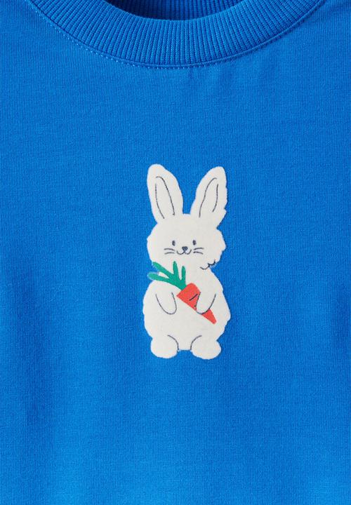 Cotton On - Cute Bunny Long Short Pj Set - Harbour Blue/ Sweet Bunny