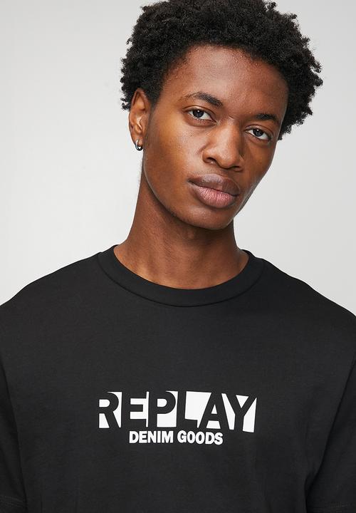 Replay - BASIC LOGO SMU T - Black