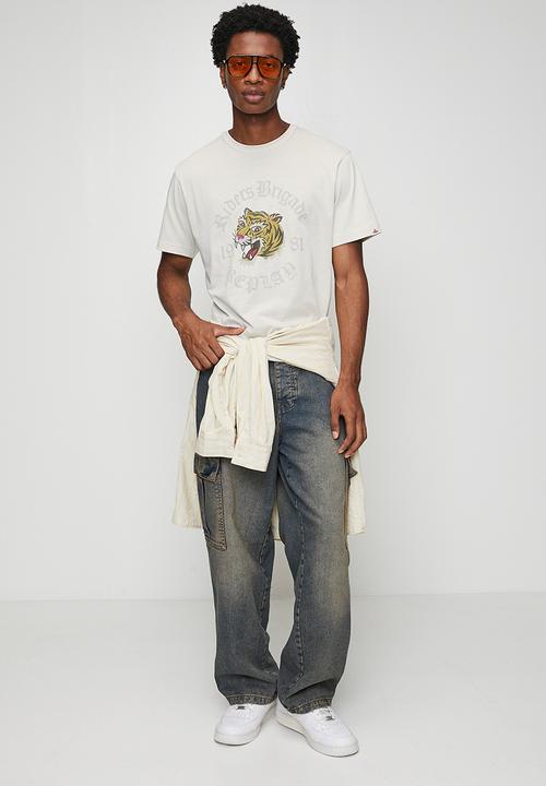 Replay - Tiger Graphic T-Shirt – White