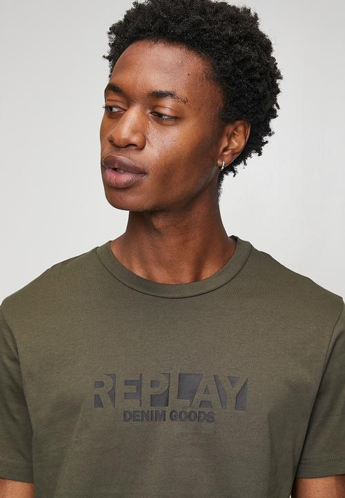 Replay - BASIC LOGO SMU T - Mil Green