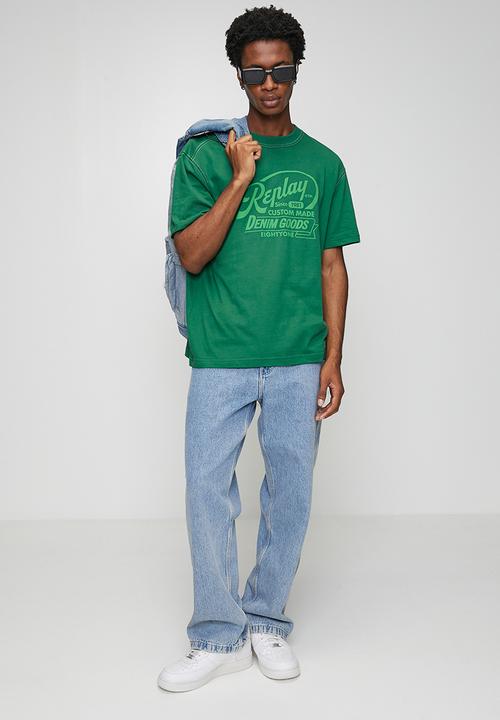 Replay - OPEN END DRY HAND JERSEY - green 