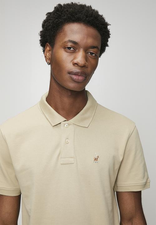 POLO - Carter Essential Pique Short sleeve Golfer - Stone