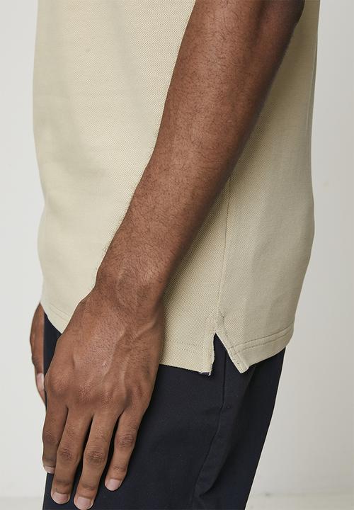 POLO - Carter Essential Pique Short sleeve Golfer - Stone