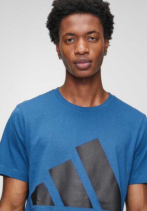 adidas Performance - Big Logo SJ Tee- Dusky Petrol Blue / Black
