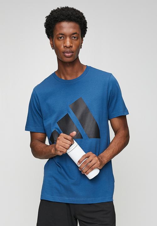adidas Performance - Big Logo SJ Tee- Dusky Petrol Blue / Black