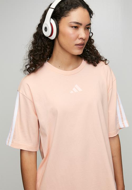 adidas Performance - W 3S Sj Bf T - Blush Pink/White