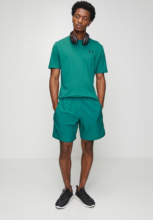 Under Armour - UA Tech Woven Wordmark Short - Rack Green & Black