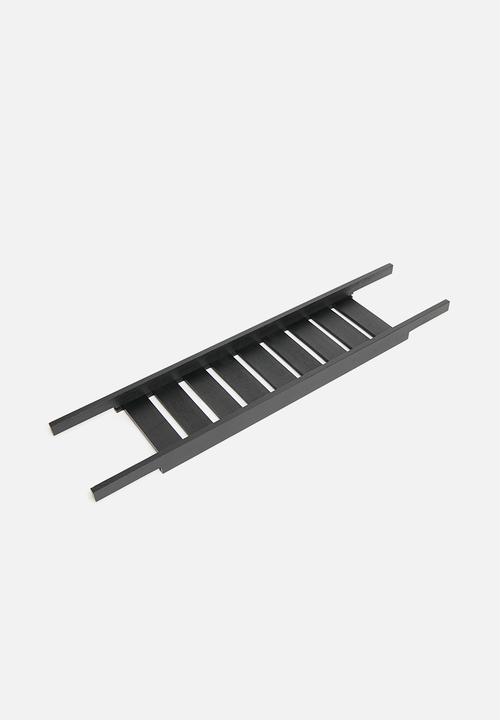 Bathroom Solutions - Bamboo Bath Rack - Black