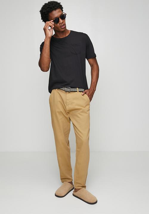 Brave Soul - Crew Neck T-Shirt - Jet Black