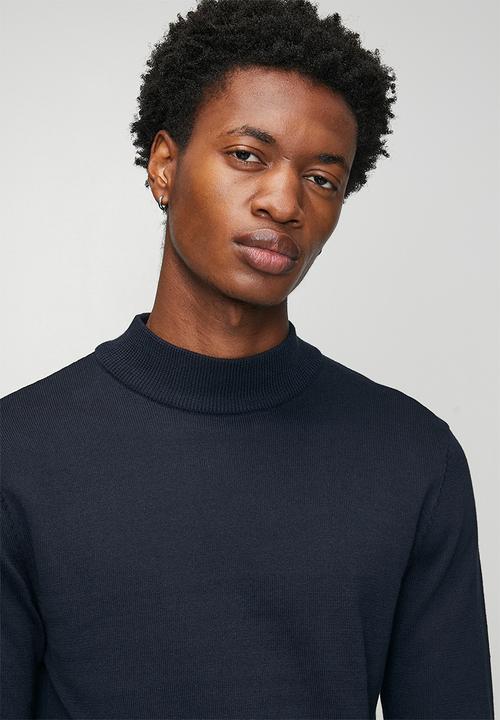 Brave Soul - Turtle Neck Jumper - Midnight Navy