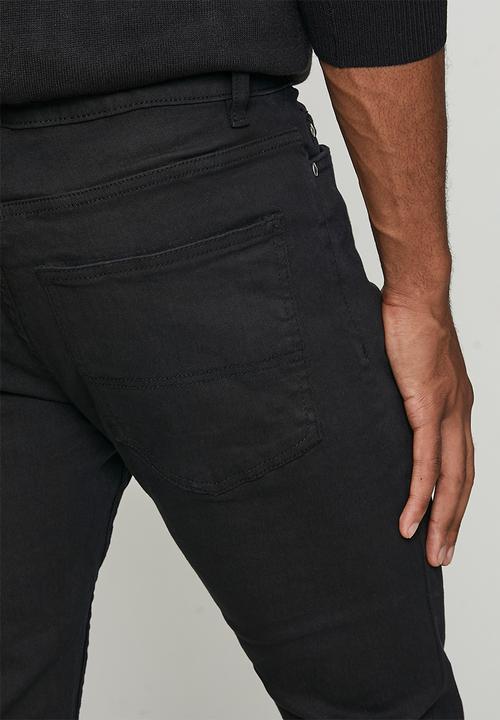 Brave Soul - Denim Skinny Fit Jean Long Length - Black