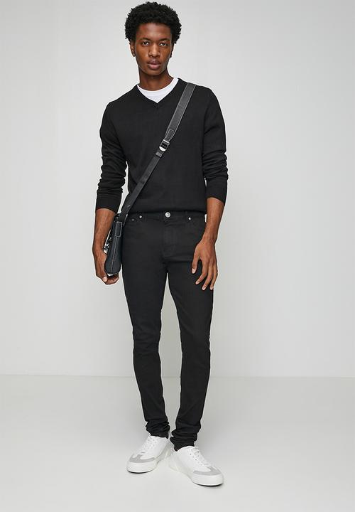 Brave Soul - Denim Skinny Fit Jean Long Length - Black