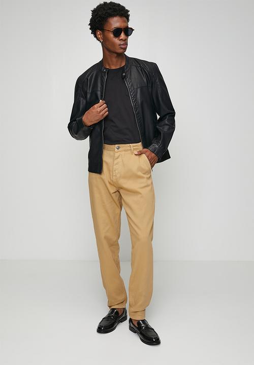 Brave Soul - Colour Denim Loose Fit Jean Long Length - Dk Stone