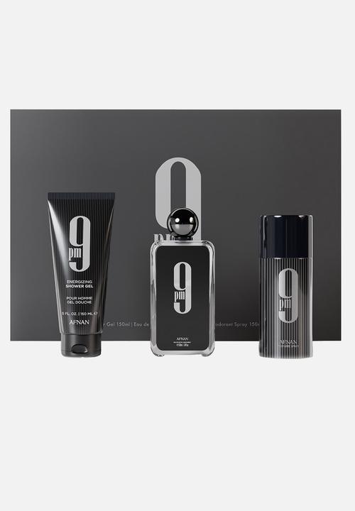 AFNAN - Afnan 9 PM Black 3 Piece Gift Set Edp - 100ml