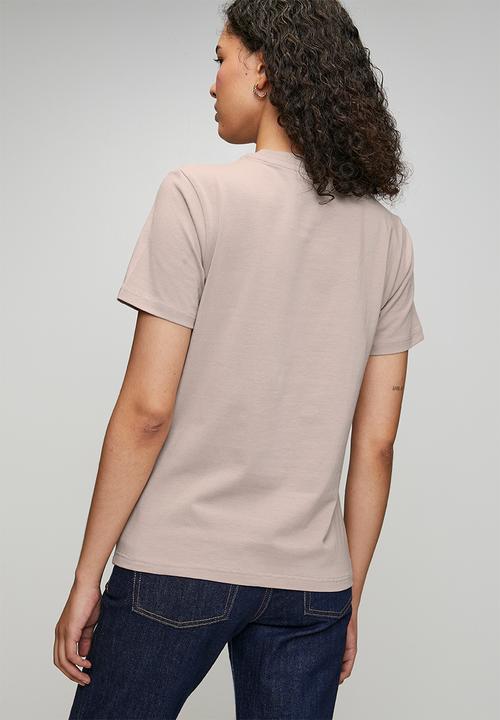POLO - Wmn Ashley Short Sleeve Mixed Logo T-Shirt - Rose Taupe
