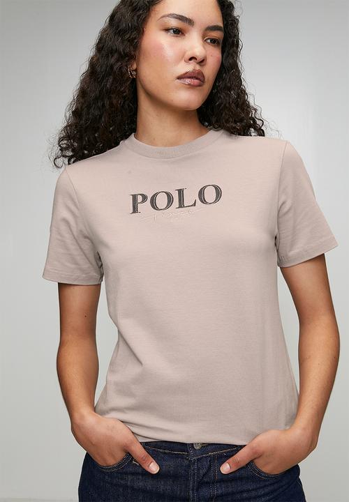 POLO - Wmn Ashley Short Sleeve Mixed Logo T-Shirt - Rose Taupe