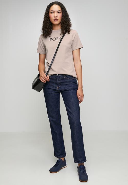 POLO - Wmn Ashley Short Sleeve Mixed Logo T-Shirt - Rose Taupe