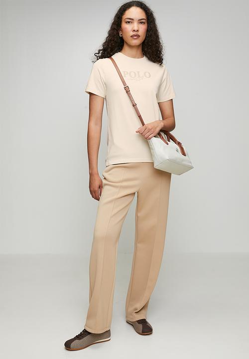 POLO - Wmn Ashley Short Sleeve Mixed Logo T-Shirt - Birch