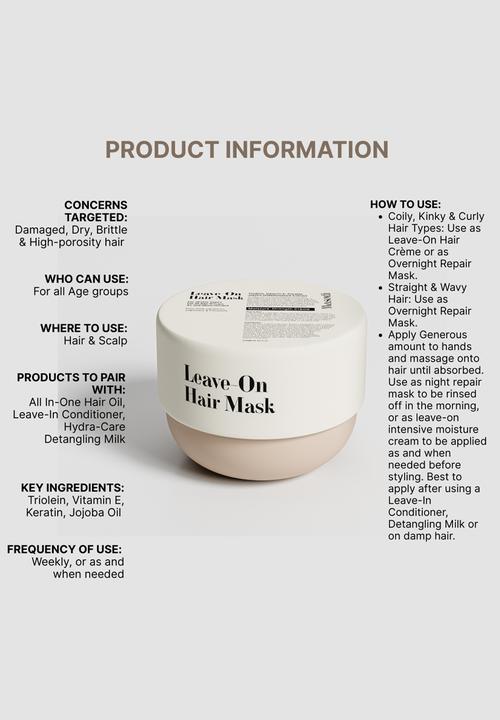 Masodi - Leave-On Hair Mask - 250ml