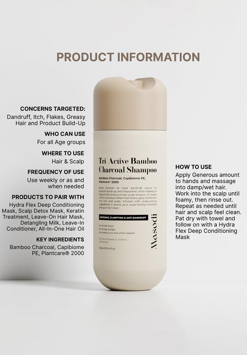 Masodi - Tri-Active Bamboo Charcoal Shampoo - 300ml