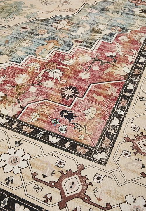 Sixth Floor - Matteo printed rug - antique amber
