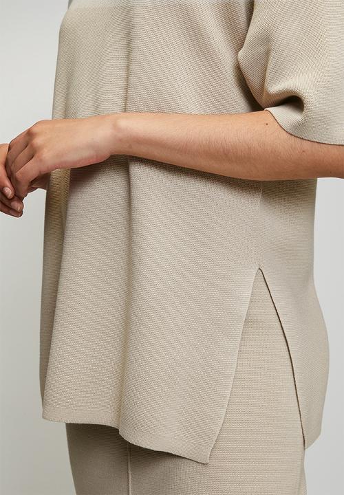 POLO - Wmn Tiffany Knitted Top - Oatmeal