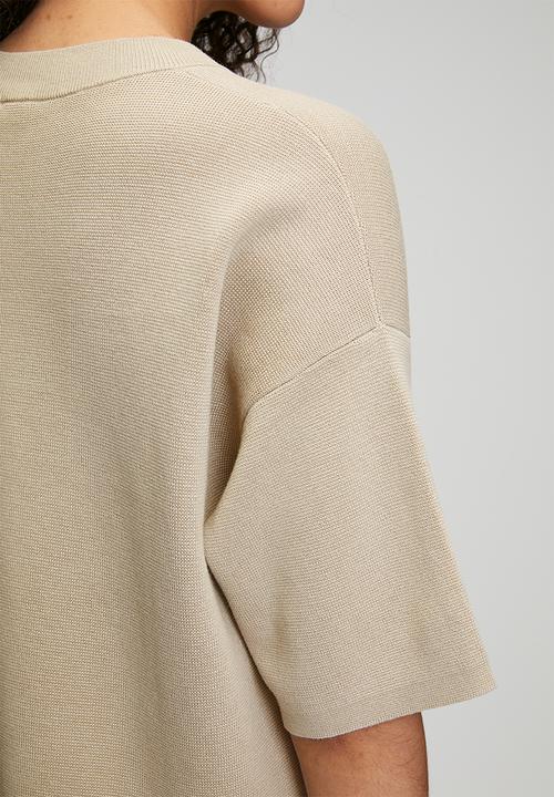 POLO - Wmn Tiffany Knitted Top - Oatmeal