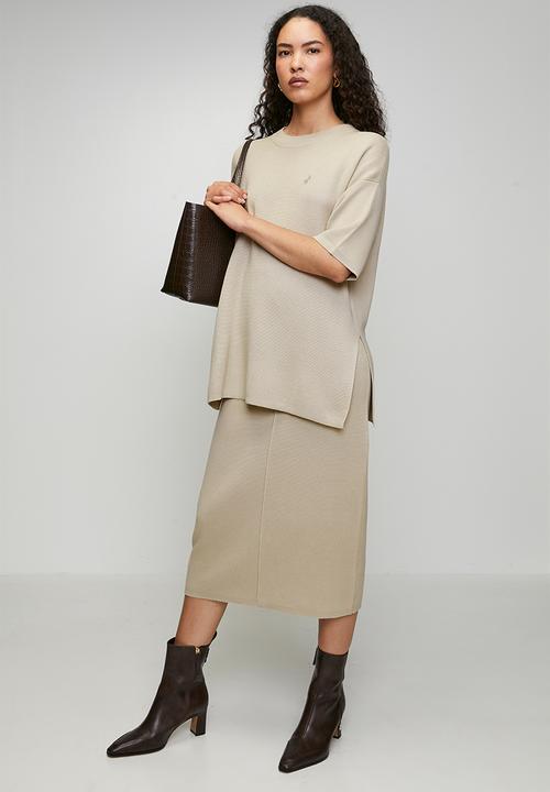 POLO - Wmn Tiffany Knitted Top - Oatmeal