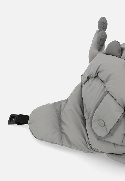 Pop Candy - Novelty quilted aviator hat - grey