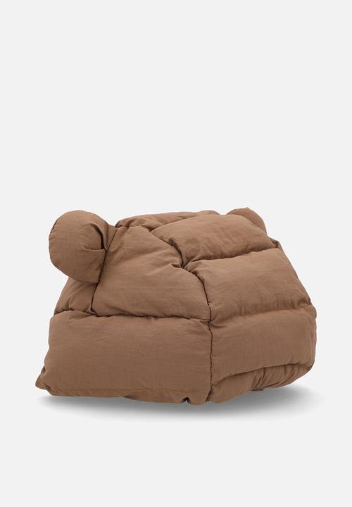 Pop Candy - Novelty quilted aviator hat - coffee brown