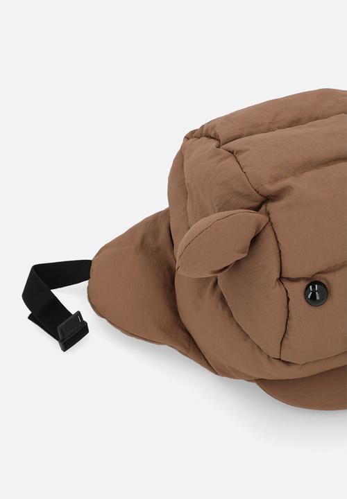 Pop Candy - Novelty quilted aviator hat - coffee brown