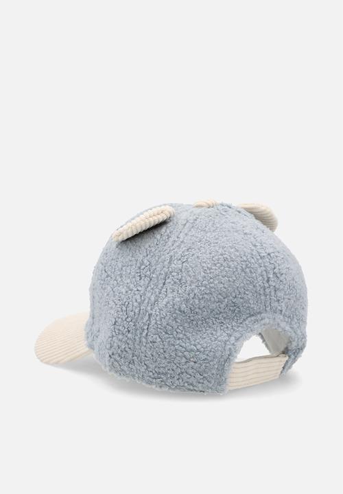 Pop Candy - Teddy fleece novelty snapback - grey/cream