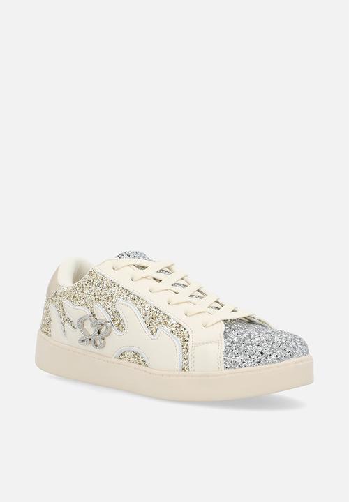SISSY BOY - Marguerite sneaker - cream & silver