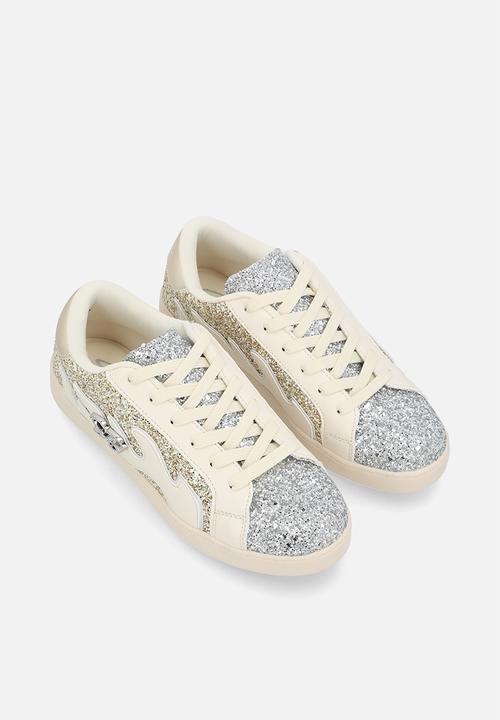 SISSY BOY - Marguerite sneaker - cream & silver